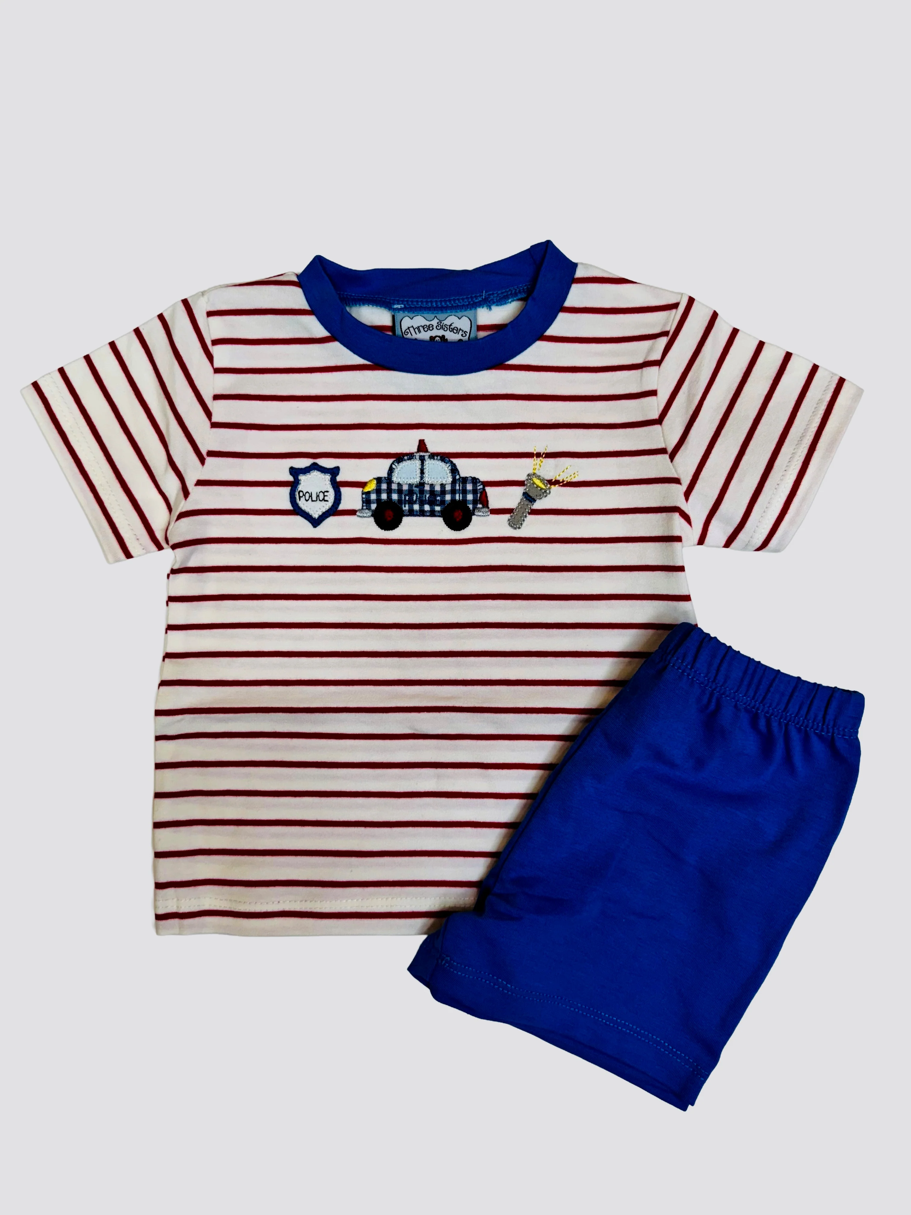 Police Appliqué Short Set - Image 2