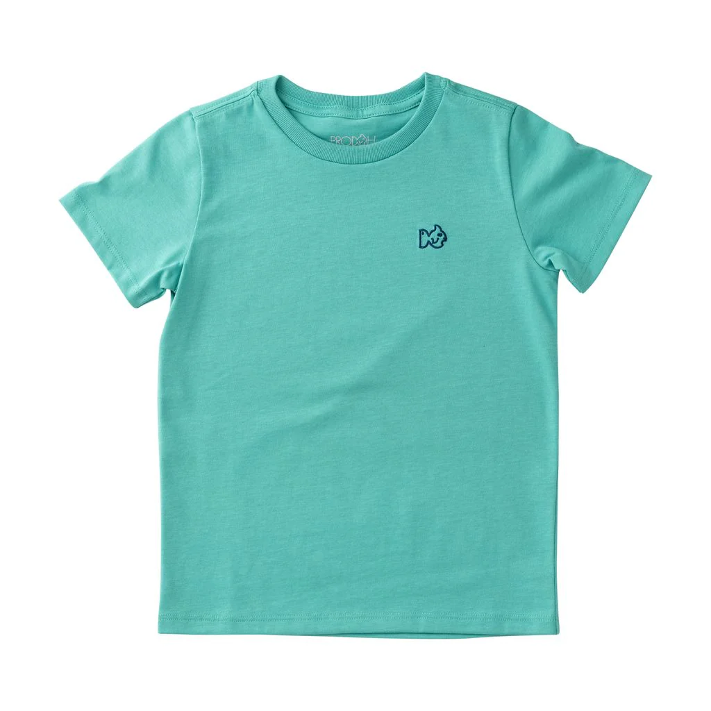 PRODOH Kid's Kids' Short Sleeve Cotton T-shirt in Marine Green - Image 2
