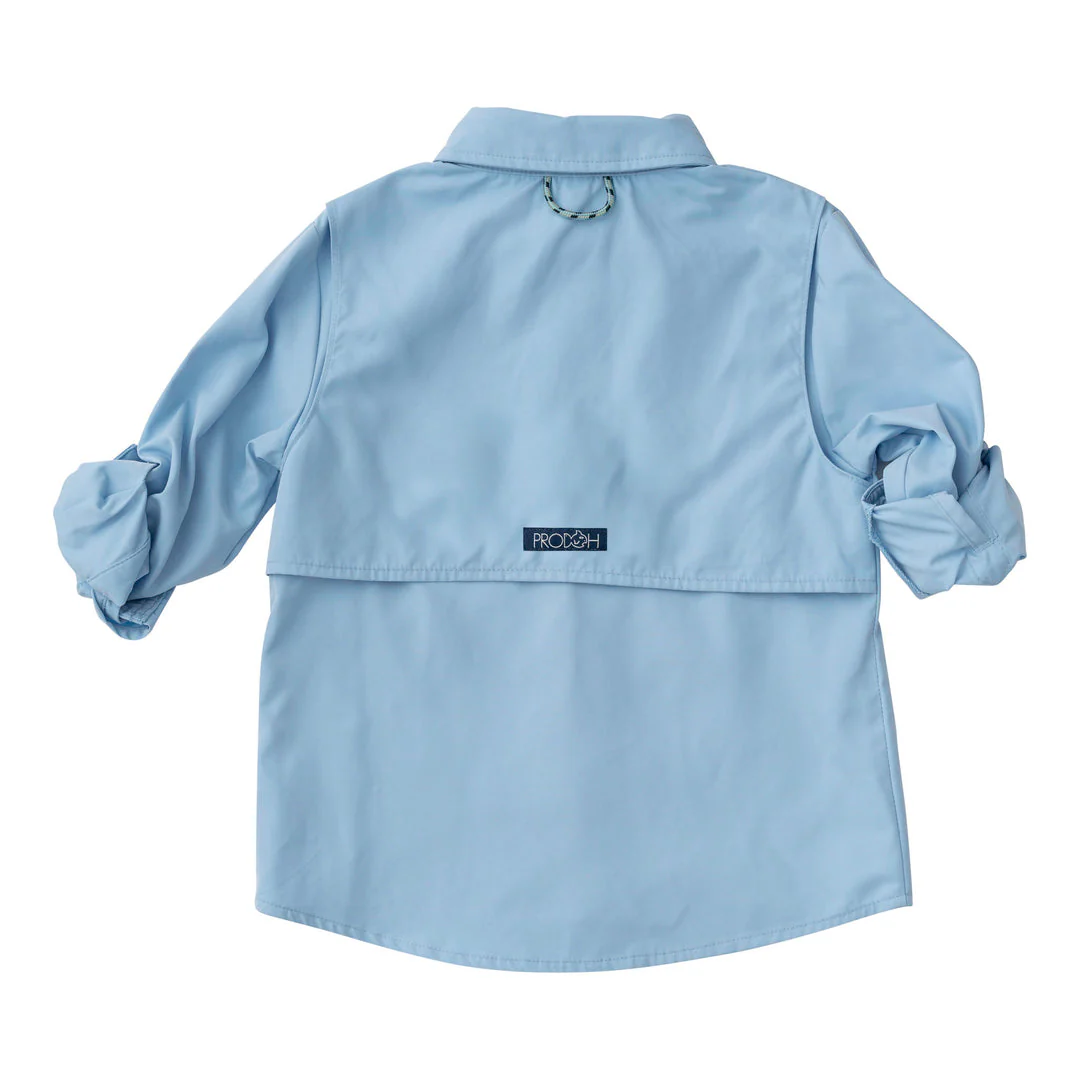 PRODOH Long Sleeve Founders Kids Fishing Shirt - Clear Sky - Image 2