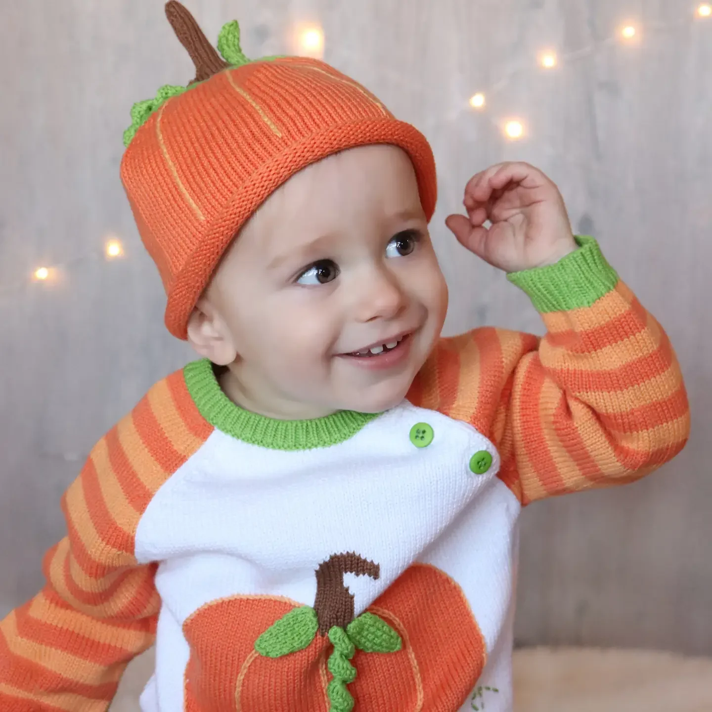 Pumpkin Knit Hat - Image 5