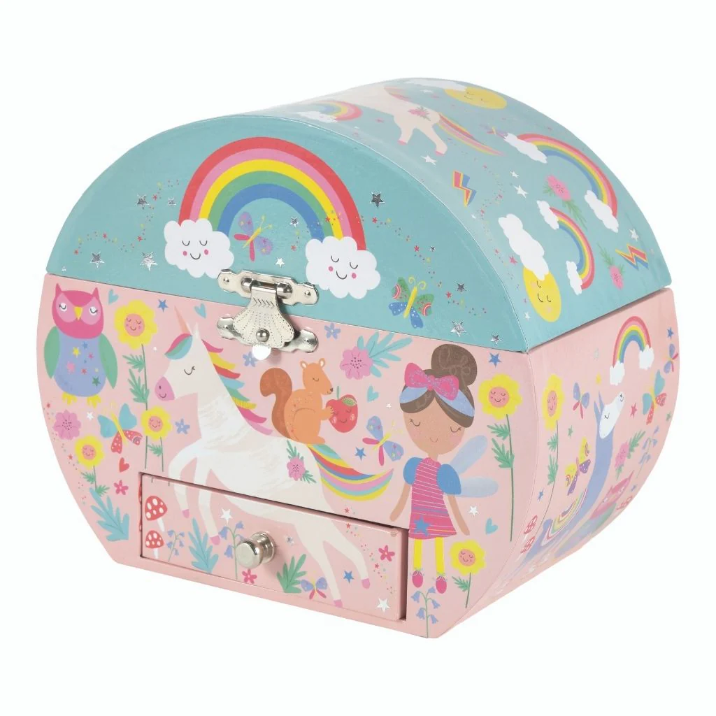 Rainbow Fairy Oval Jewellery Box - Image 3
