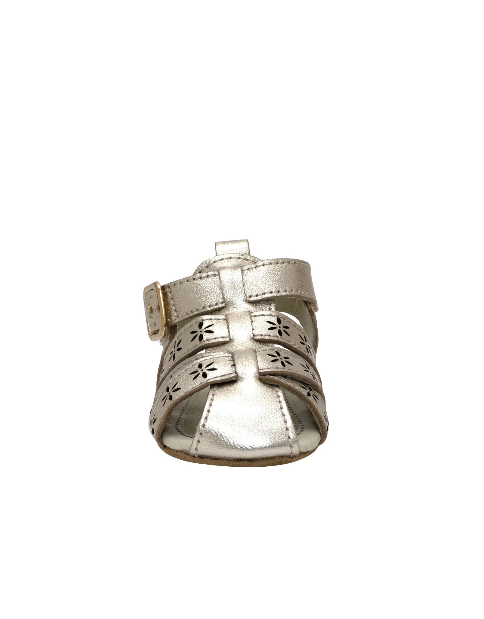 Robeez- Fleur First Kicks Sandals Gold - Image 6