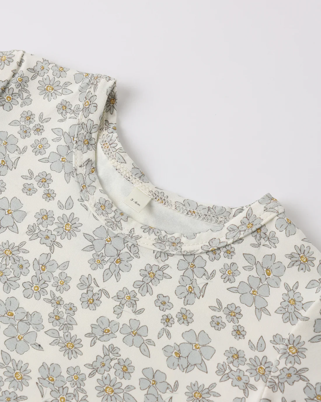 QUINCY MAE BAMBOO SHORT SLEEVE PAJAMA SET BLUE FLORAL - Image 6