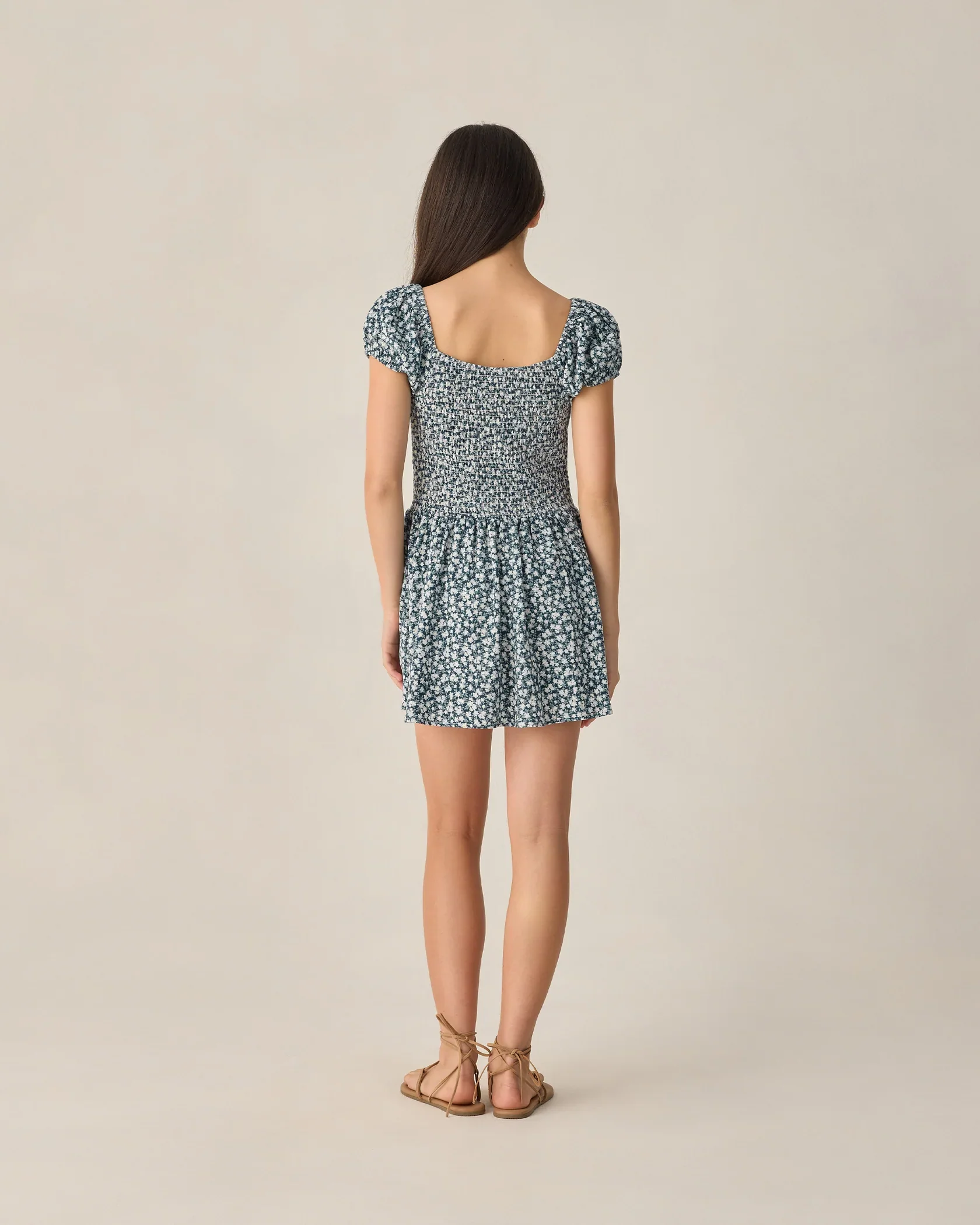 RYLEE + CRU TEEN ALEX DRESS NAVY FLORAL - Image 2