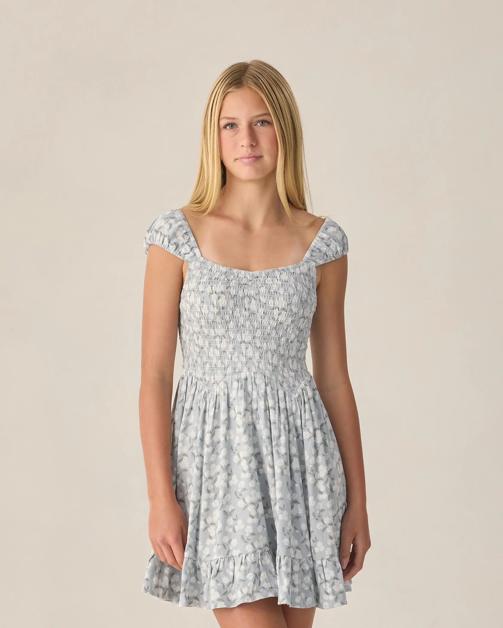 RYLEE + CRU Teen Kalina Dress Hydrangea - Image 4