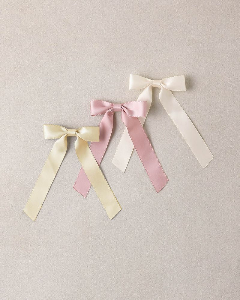 Noralee SATIN RIBBON BOWS LEMON, NATURAL, LAVENDER - Image 2