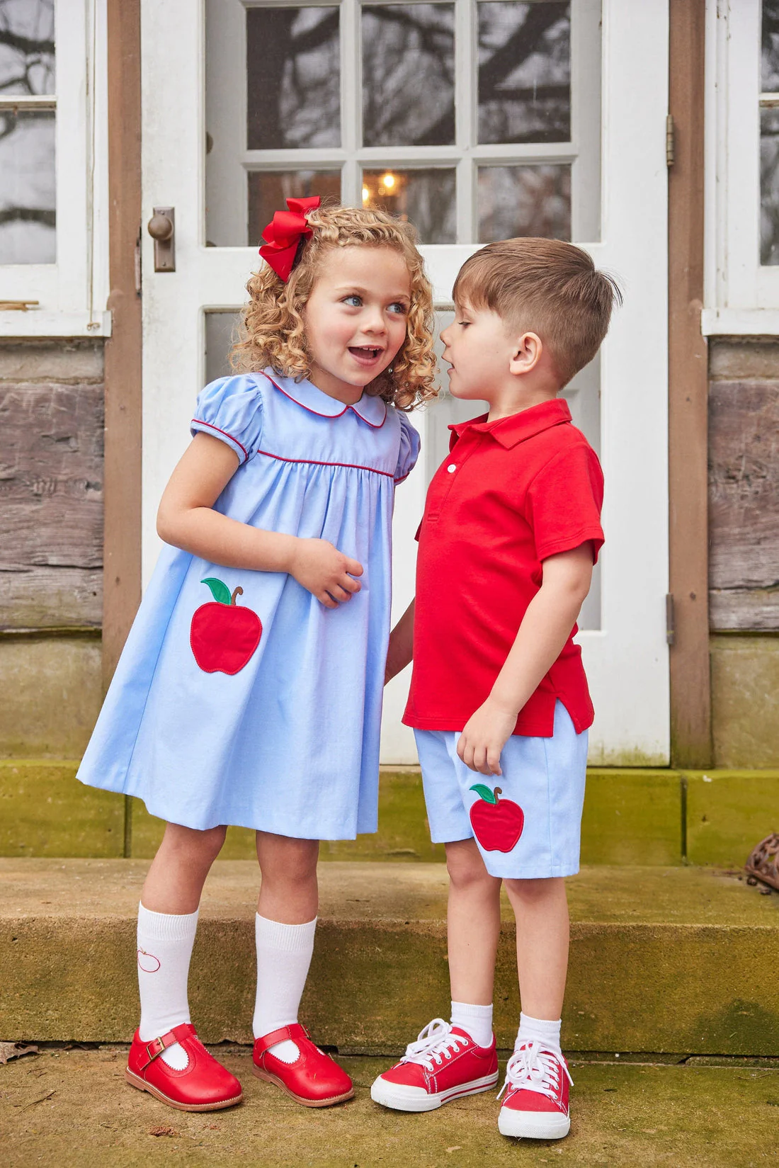 Little English Short Sleeve Polo - Red - Image 4