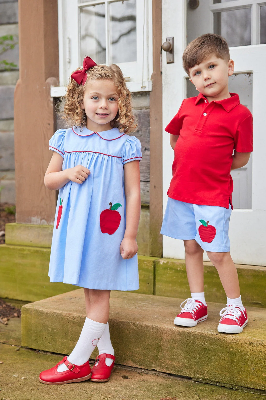 Little English Short Sleeve Polo - Red - Image 5