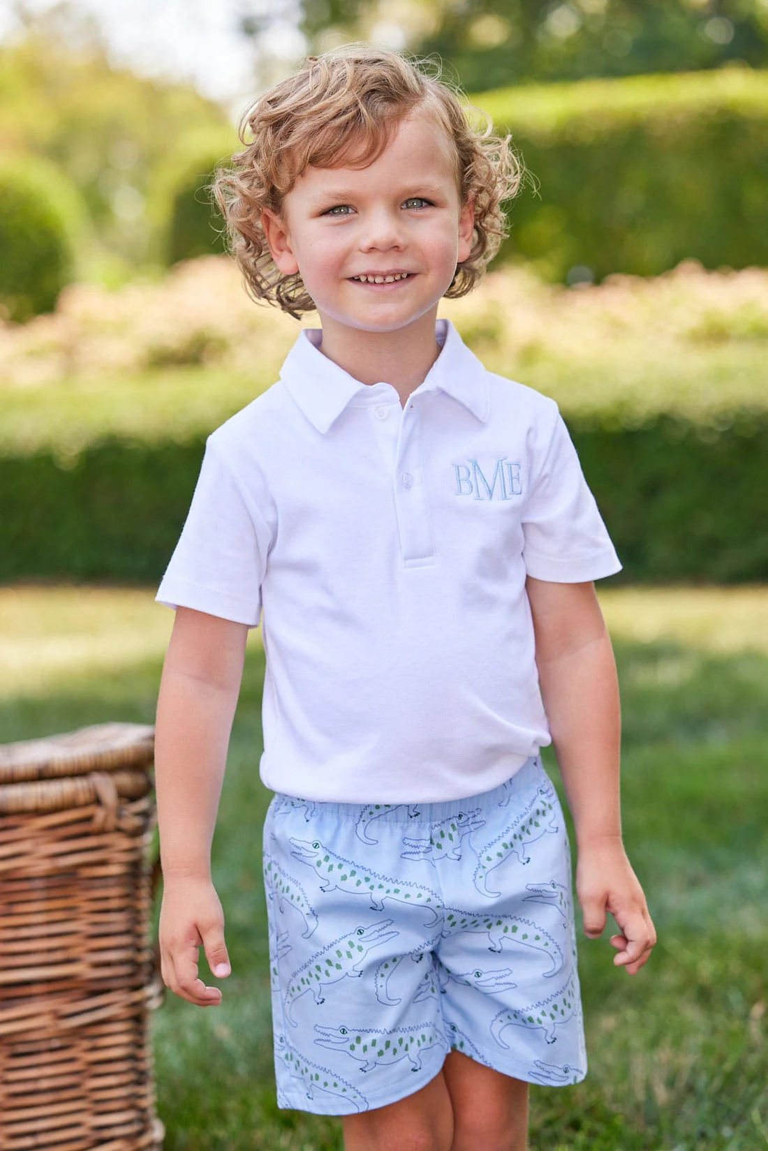 Short Sleeve Polo - White - Image 2