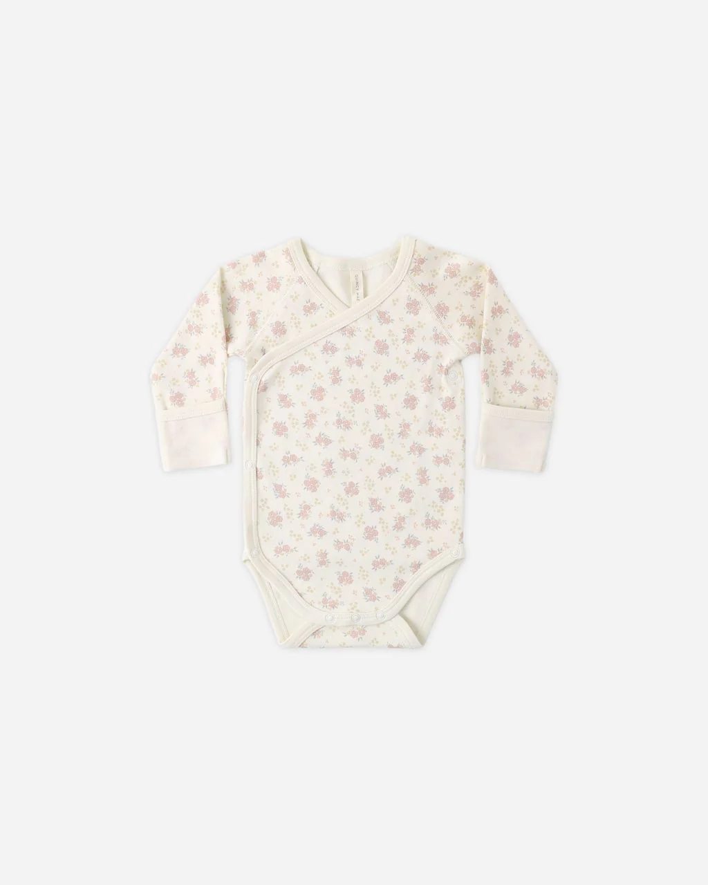 Quincy Mae Side Snap Bodysuit || Flower Field - Image 2