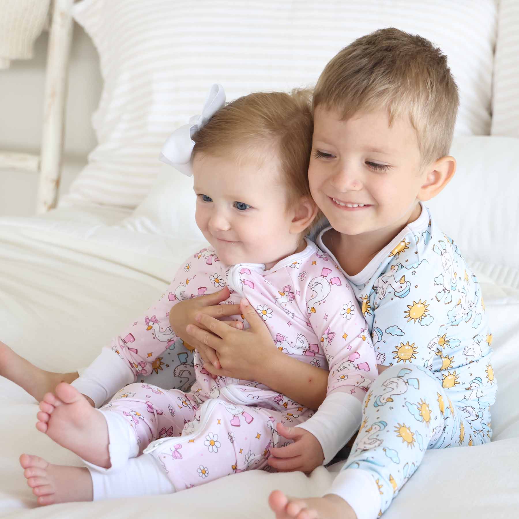 Silly Goose Convertible Zip Romper | Pink: 6-12 months - Image 6