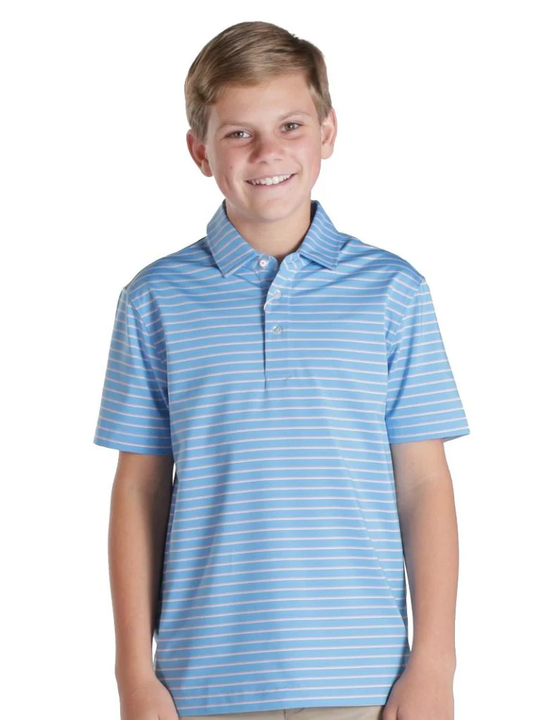 Simply Southern Boy Polo Stripe- Spring - Image 2
