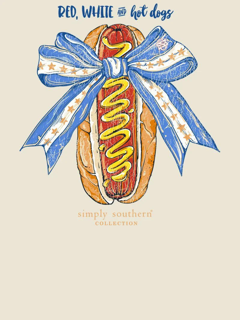 Simply Southern Patriotic Hotdog T-Shirt - Image 2