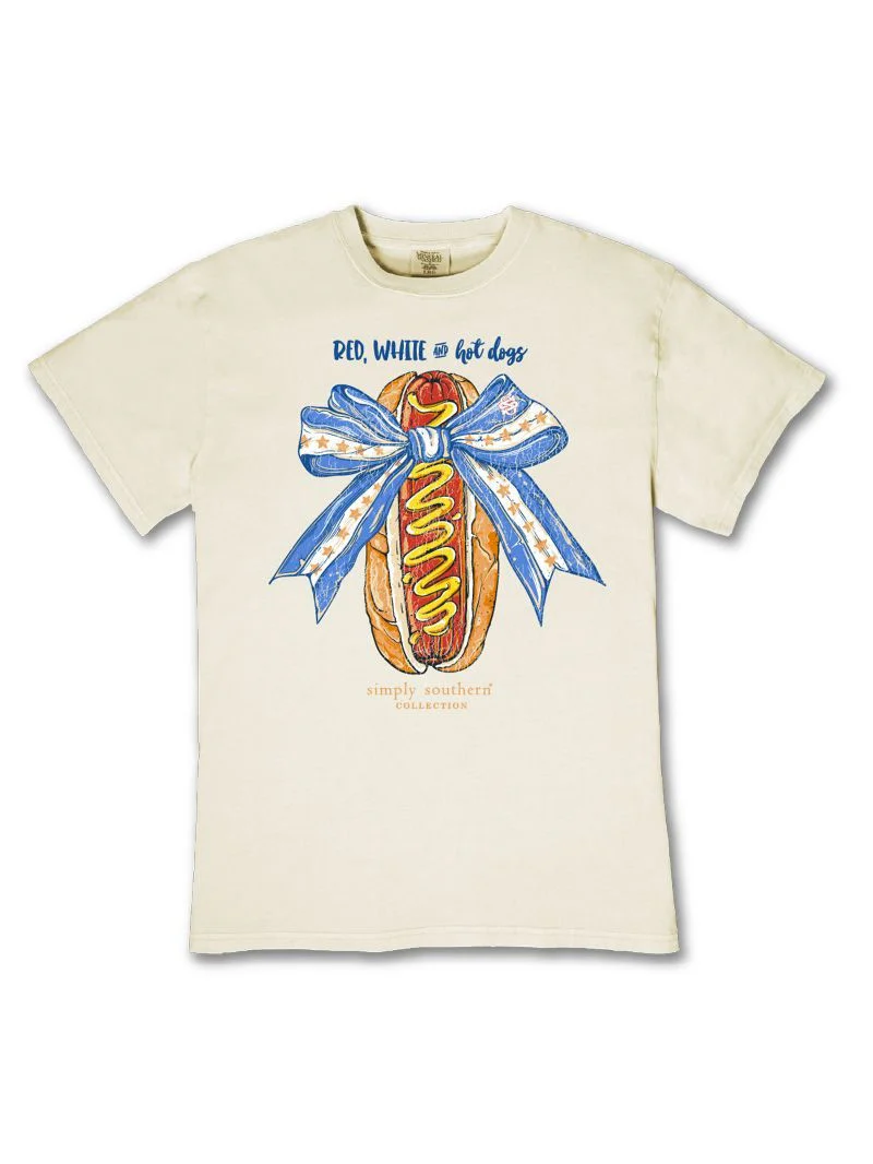 Simply Southern Patriotic Hotdog T-Shirt - Image 3