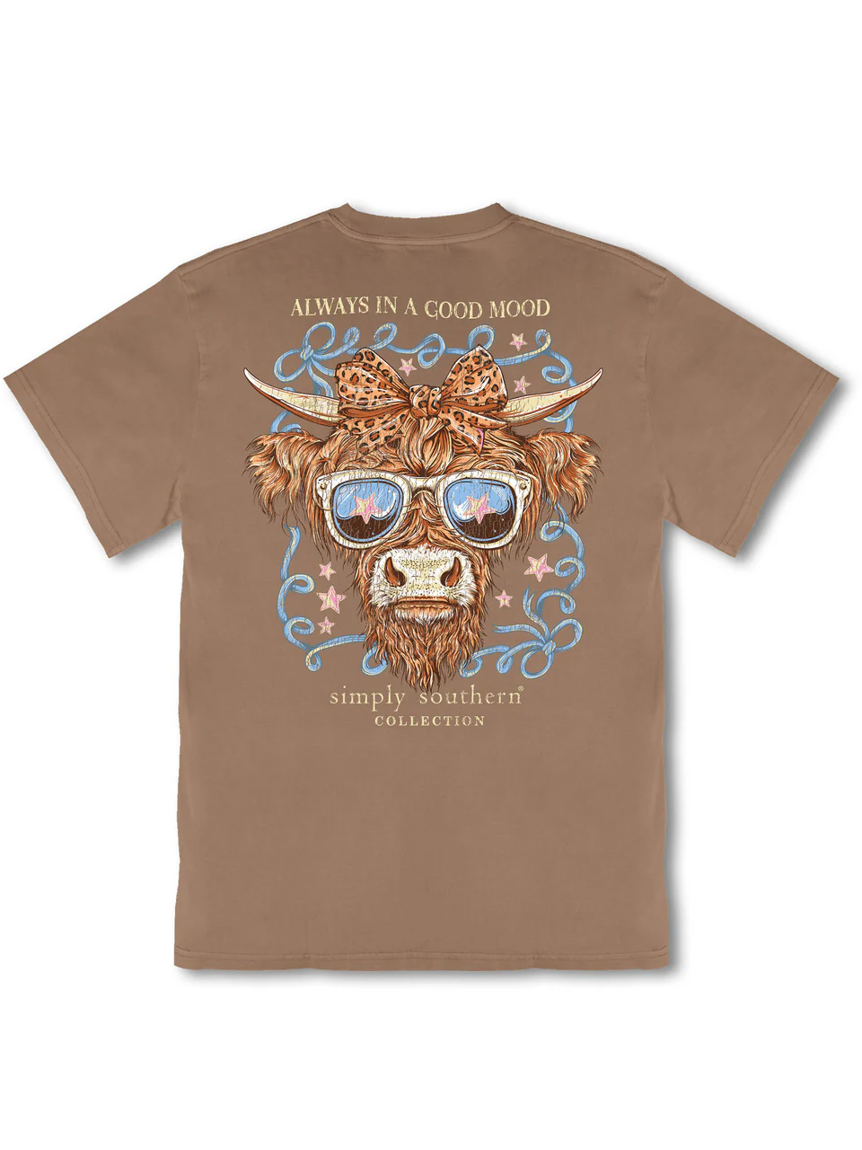 Simply Southern Girls Highland Cow T-Shirt - Image 4