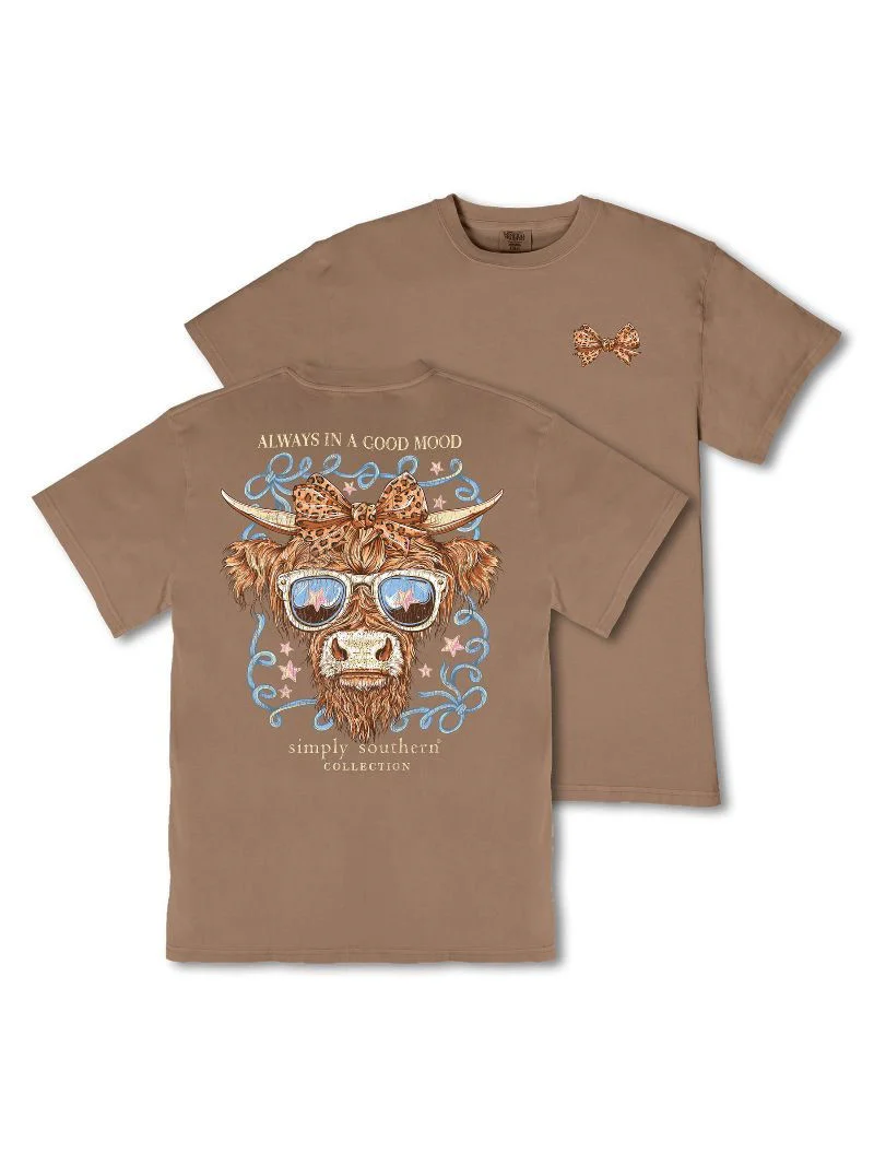 Simply Southern Girls Highland Cow T-Shirt - Image 5