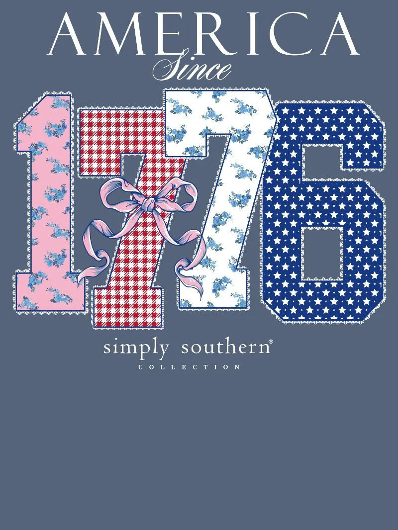 Simply Southern Girls Patriotic America 1776 T-Shirt - Image 2