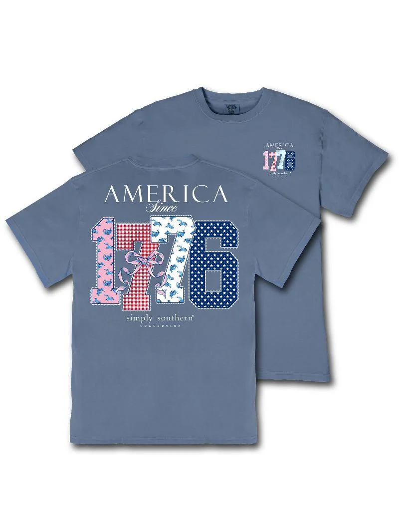 Simply Southern Girls Patriotic America 1776 T-Shirt - Image 5
