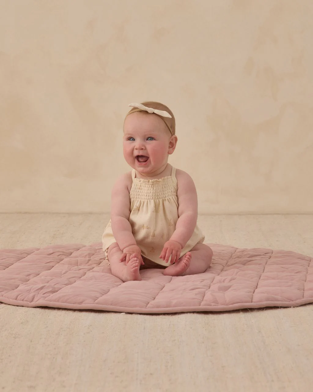 Quincy Mae Smocked Tank + Bloomer Set || Bunnies - Image 2