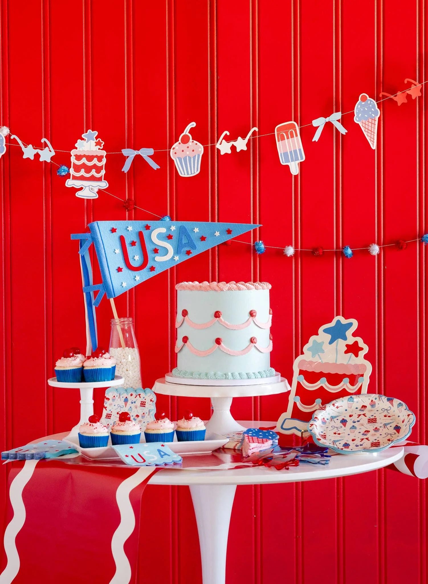 SMT1115 - Summertime Felt Pennant Banner - Image 4