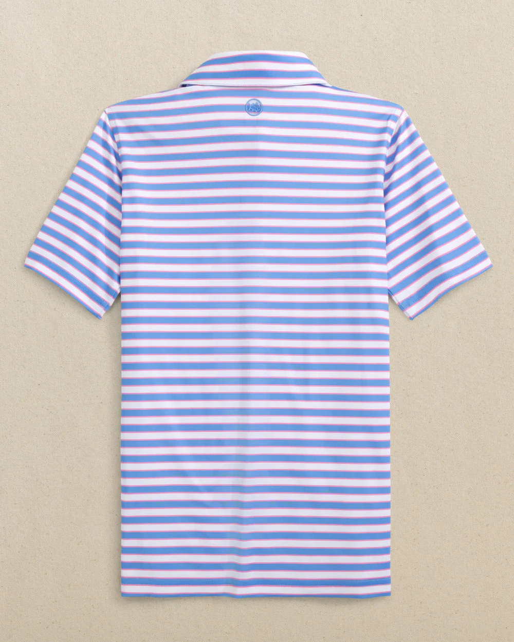 Southern Tide Boys Driver Waterway Stripe Performance Polo - Image 3