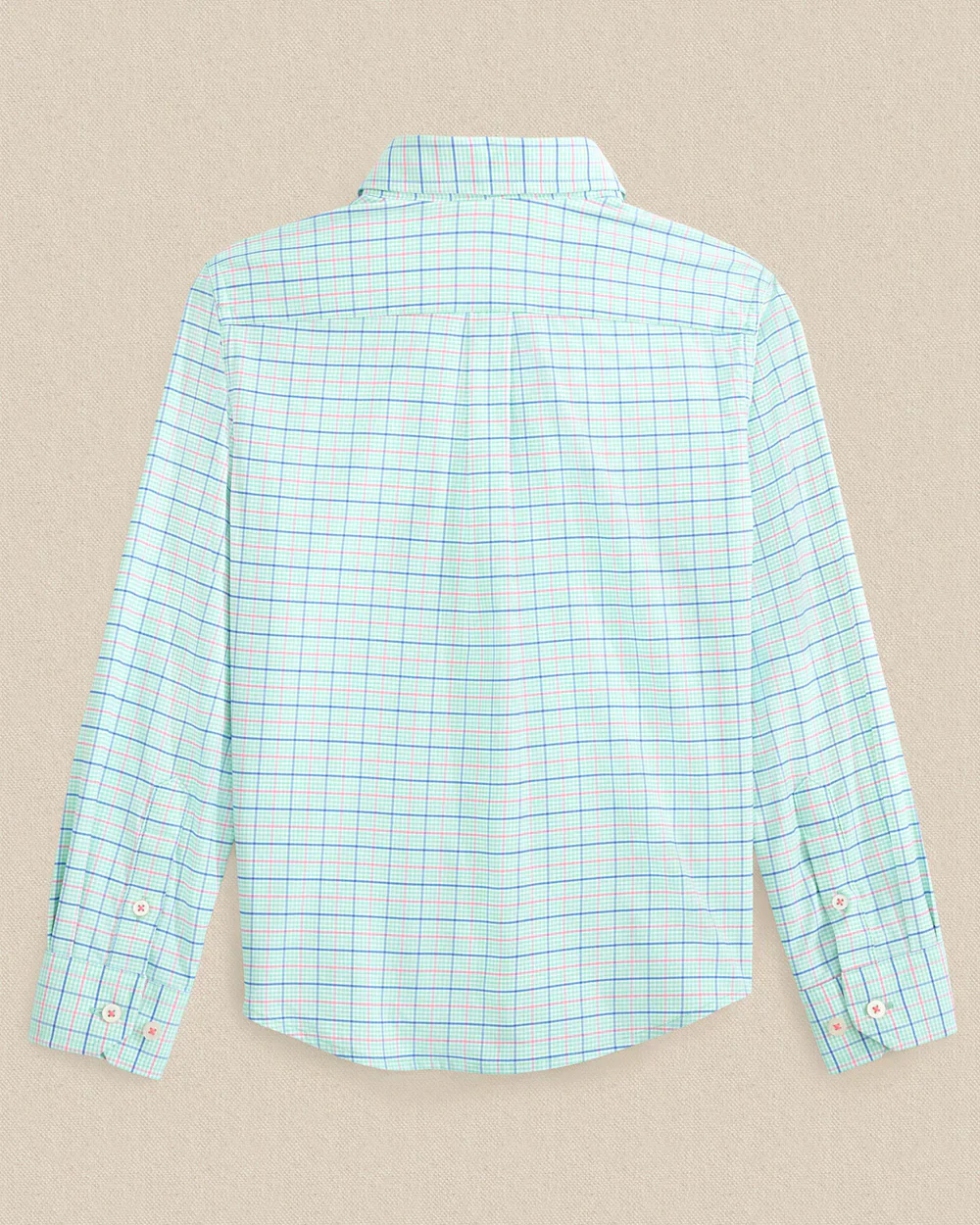 Southern Tide Boys Edisto Island Plaid Coastal Breeze® Sport Shirt - Image 4
