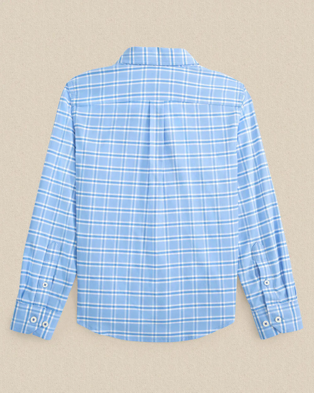 Southern Tide Boys South Beach Plaid Coastal Breeze® Sport Shirt - Image 3