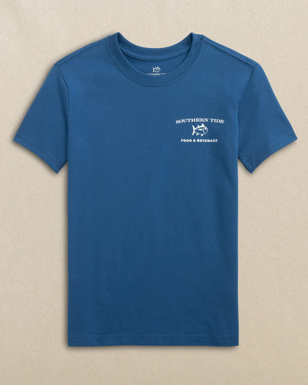 Southern Tide Kids Skipjack Food & Beverage Cart Short Sleeve T-Shirt - Image 2