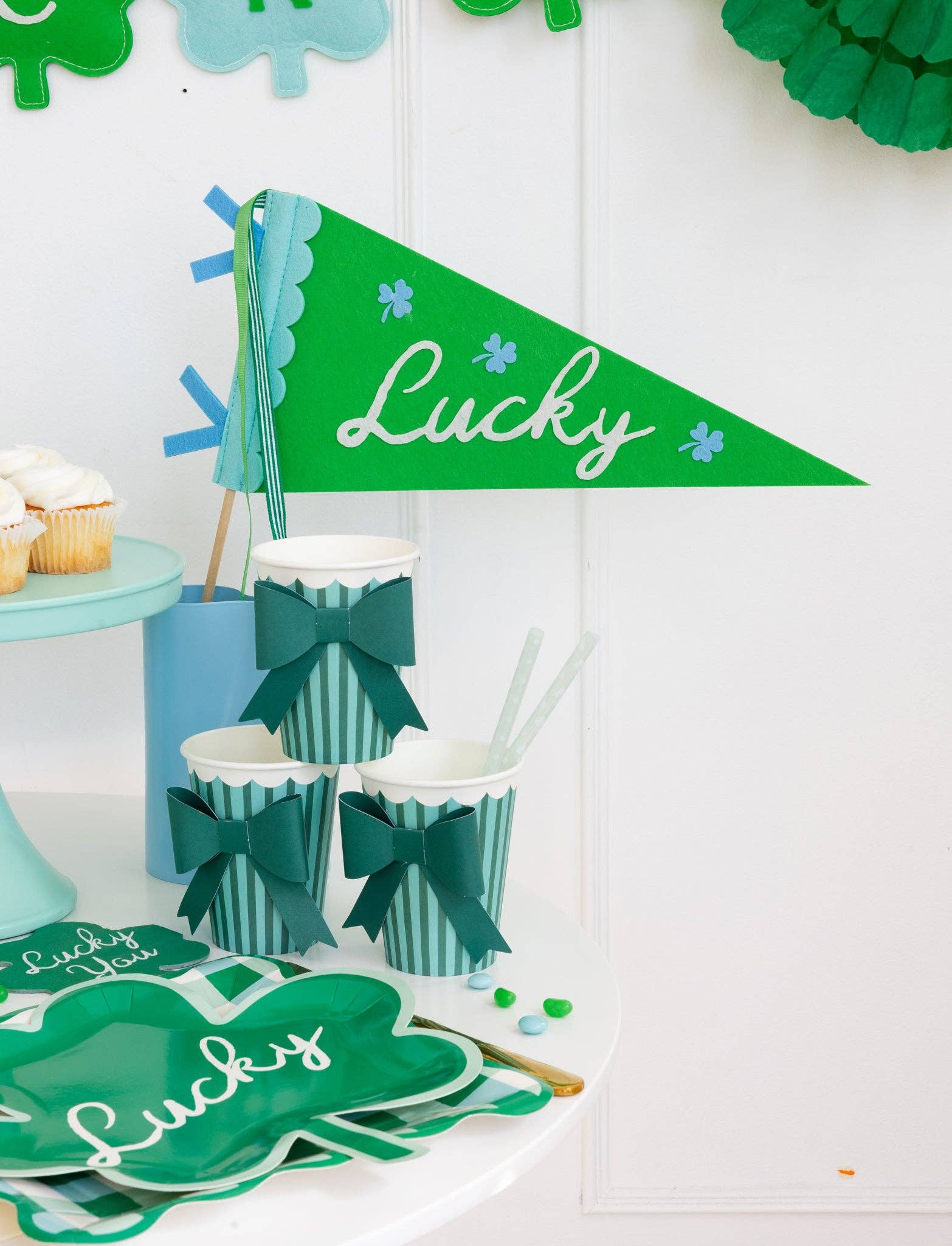 SPD1215 - Lucky Felt Pennant - Image 2