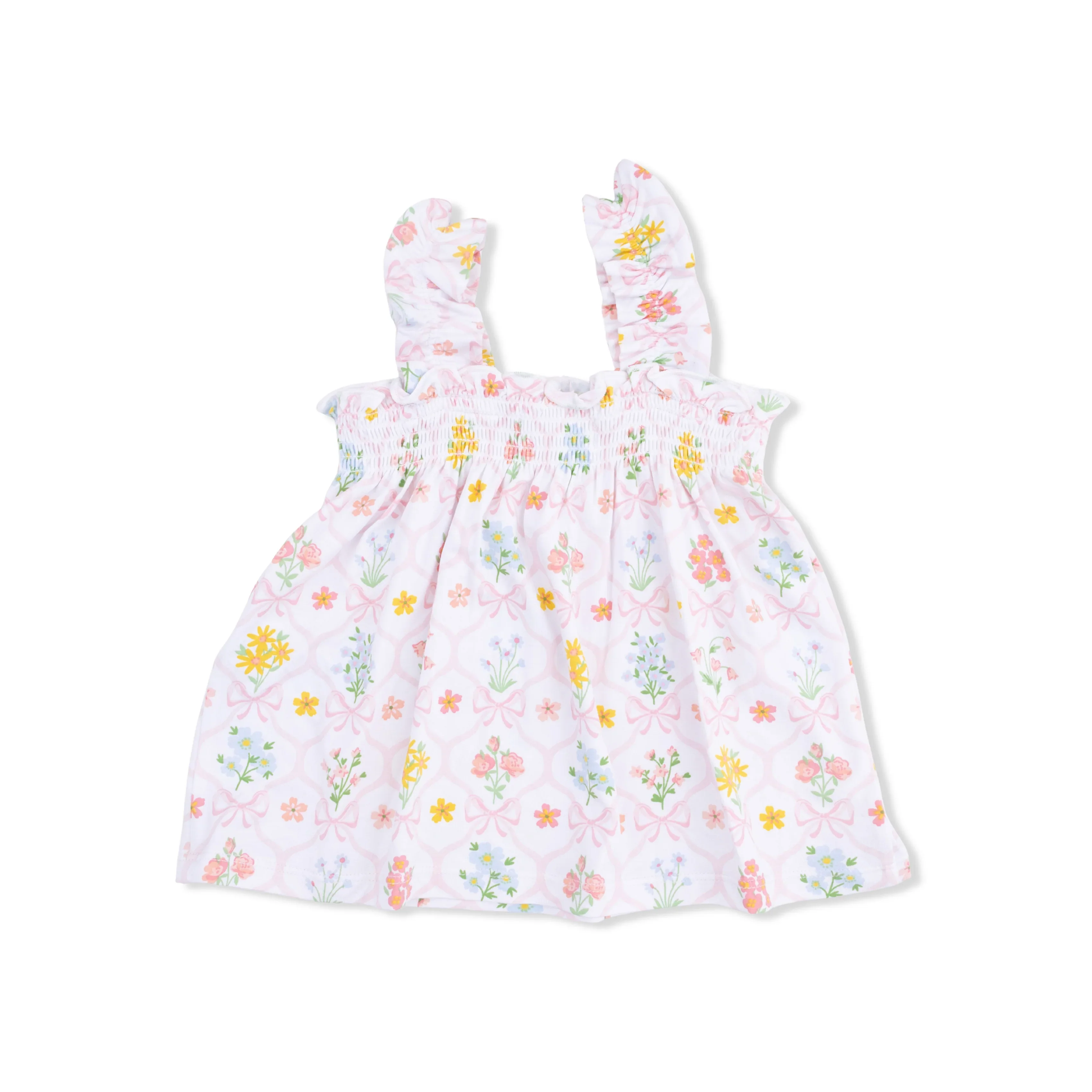 Spring Blooms Bow Trellis - Ruffly Strap Top And Bloomer - Image 3