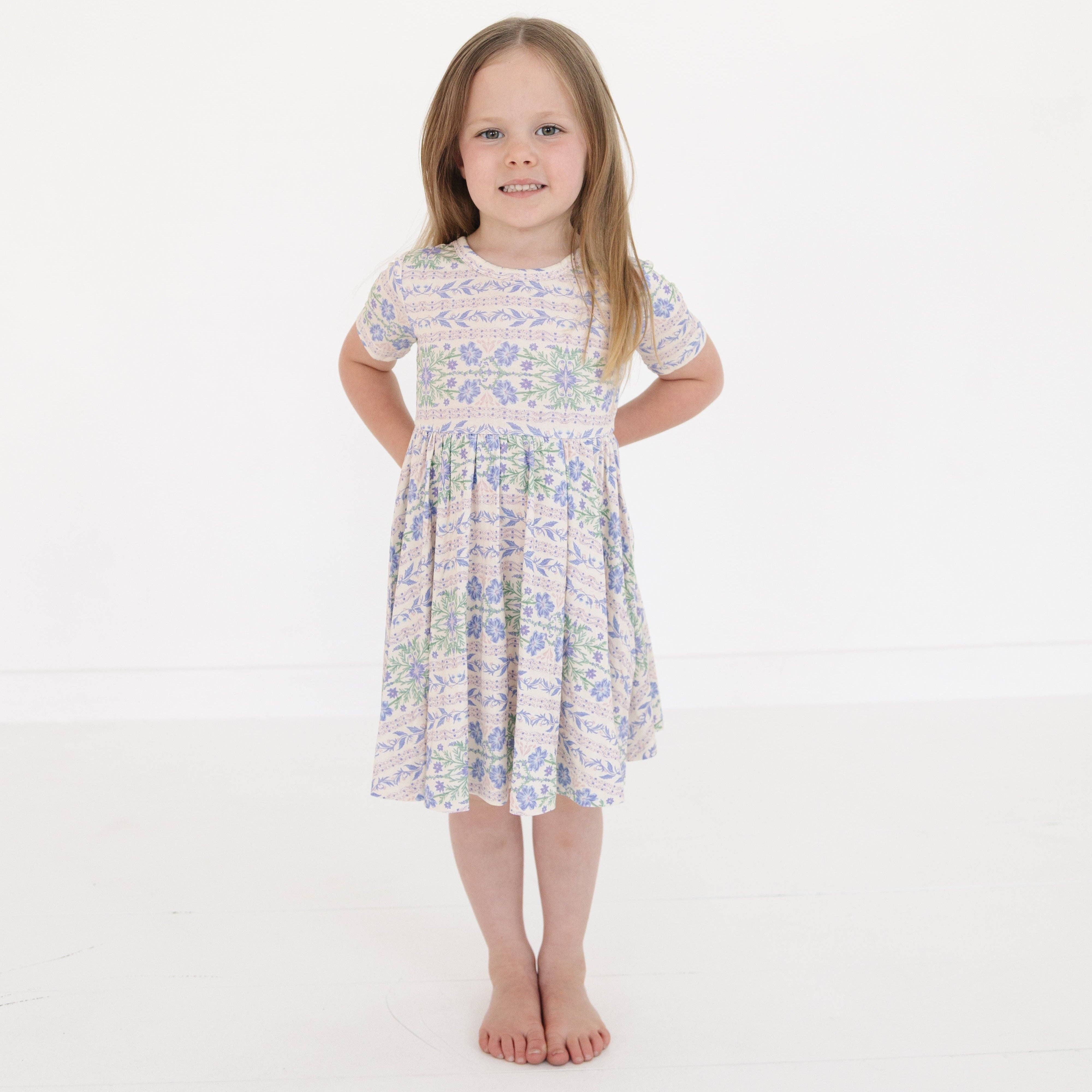 Spring Cascade Bamboo Twirl Dress: 4T - Image 3
