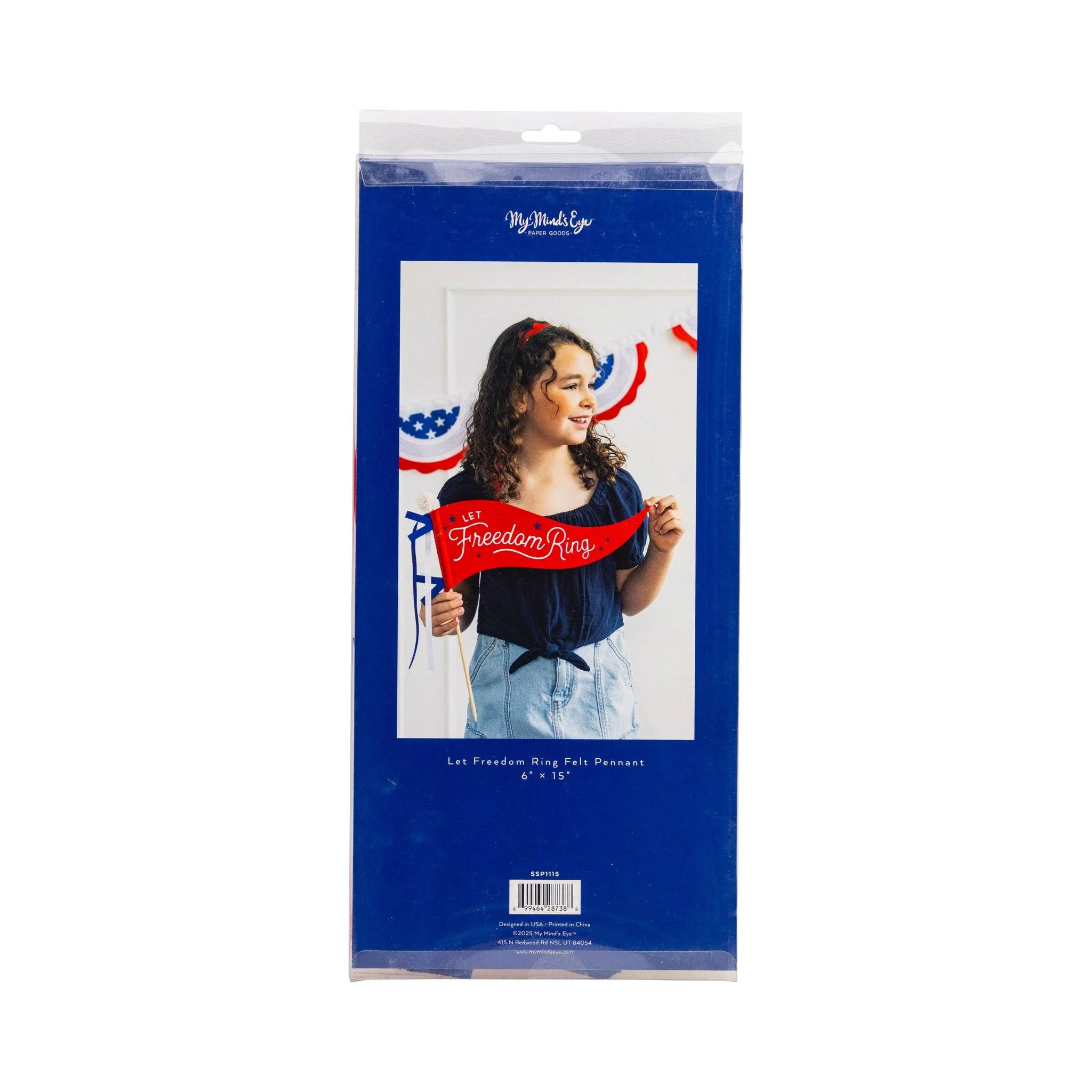 SSP1115 - Let Freedom Ring Felt Pennant Banner - Image 7