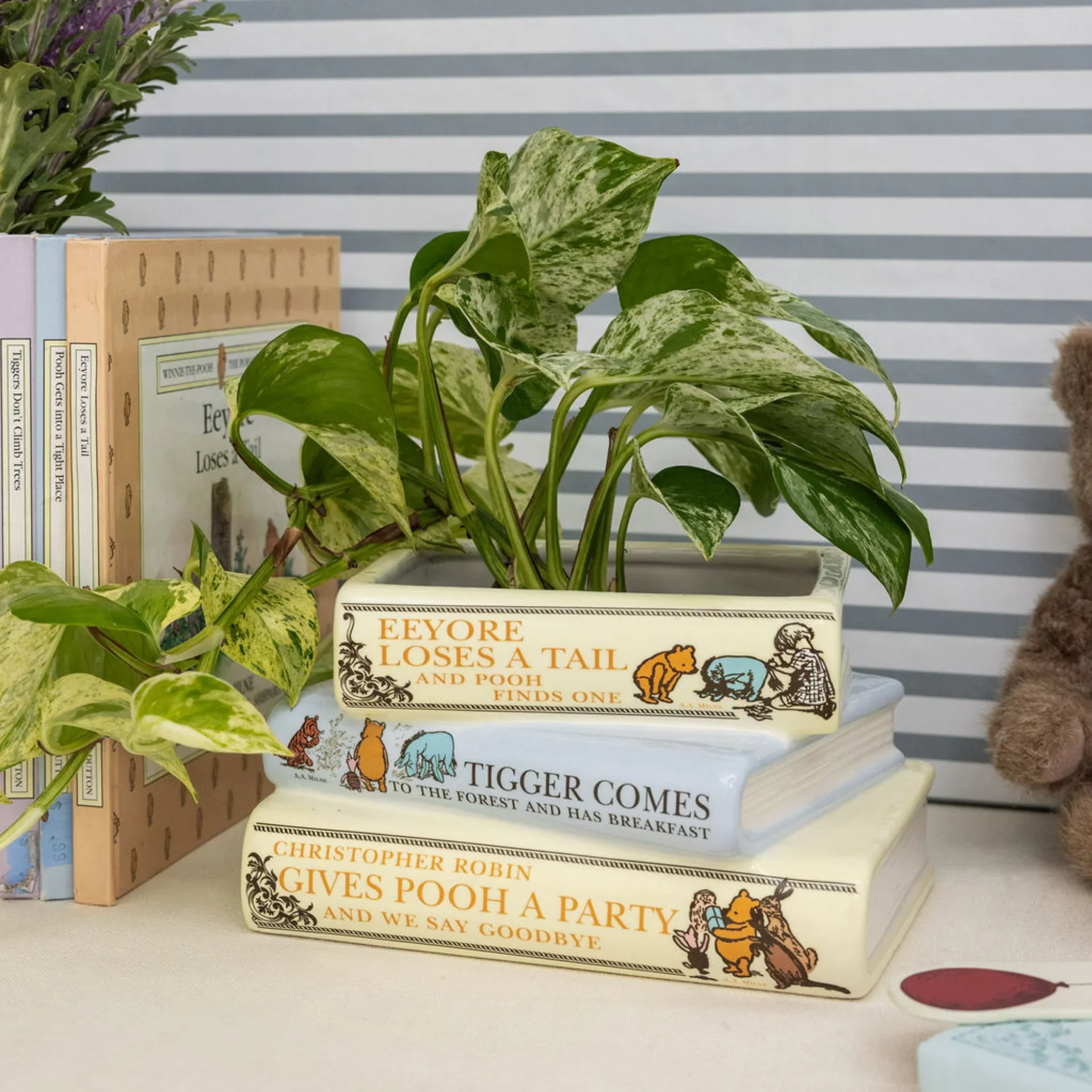 STACKED BOOK PLANTER, THE HOUSE AT POOH CORNER - Image 6