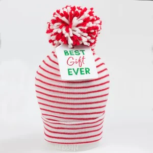 Striped Best Gift Ever HOSPITAL HAT - Image 2