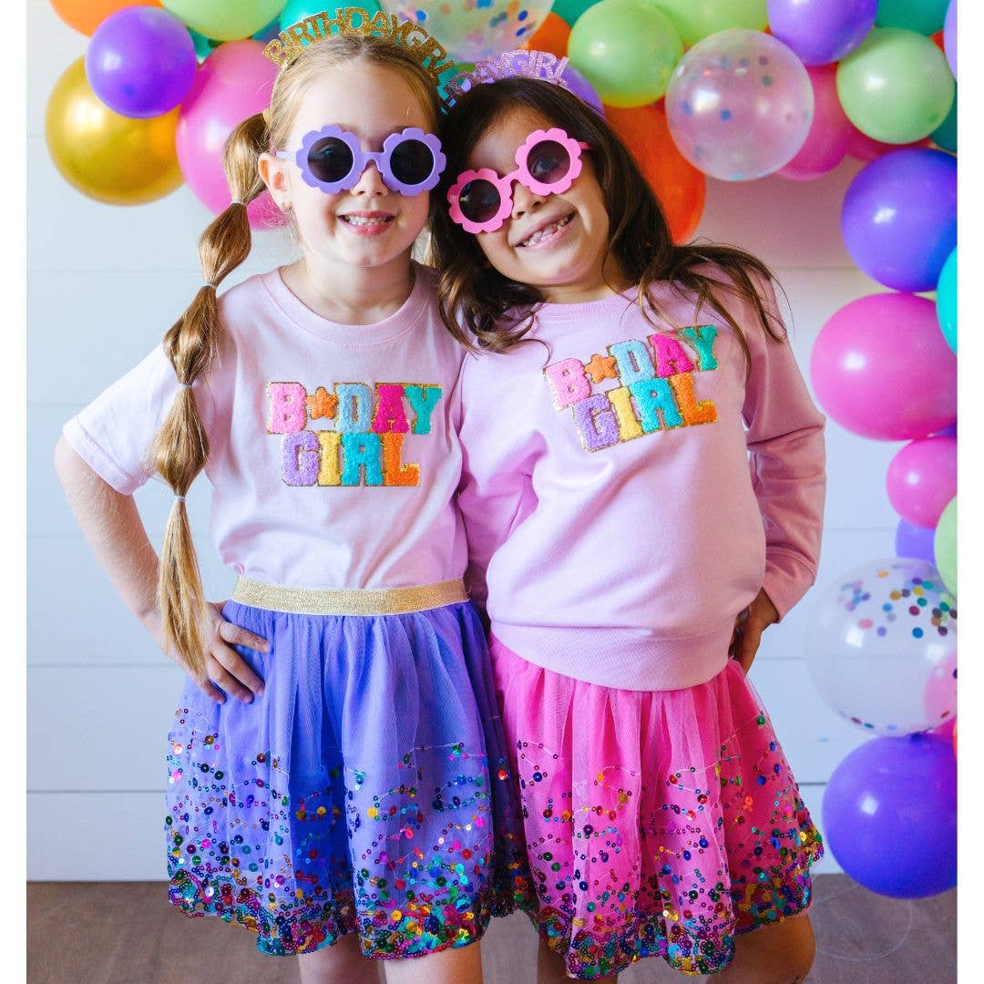 Sweet Wink Birthday Girl Patch Short Sleeve T-Shirt - Ballet Pink - Image 6