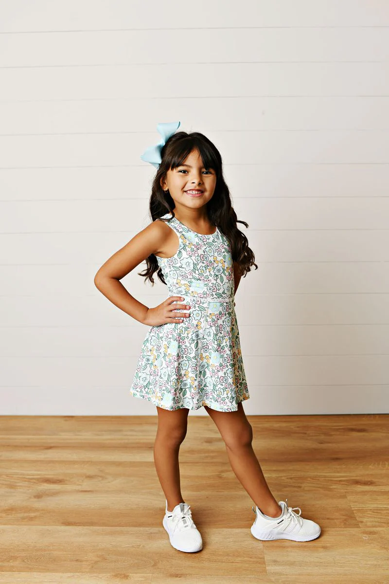 Swoon Aqua Bloom Active Tennis Dress - Image 2