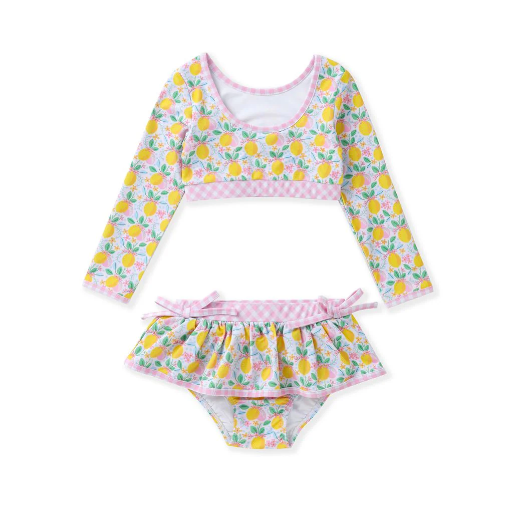 Swoon Pink Gingham and Lemon Bikini - Image 5