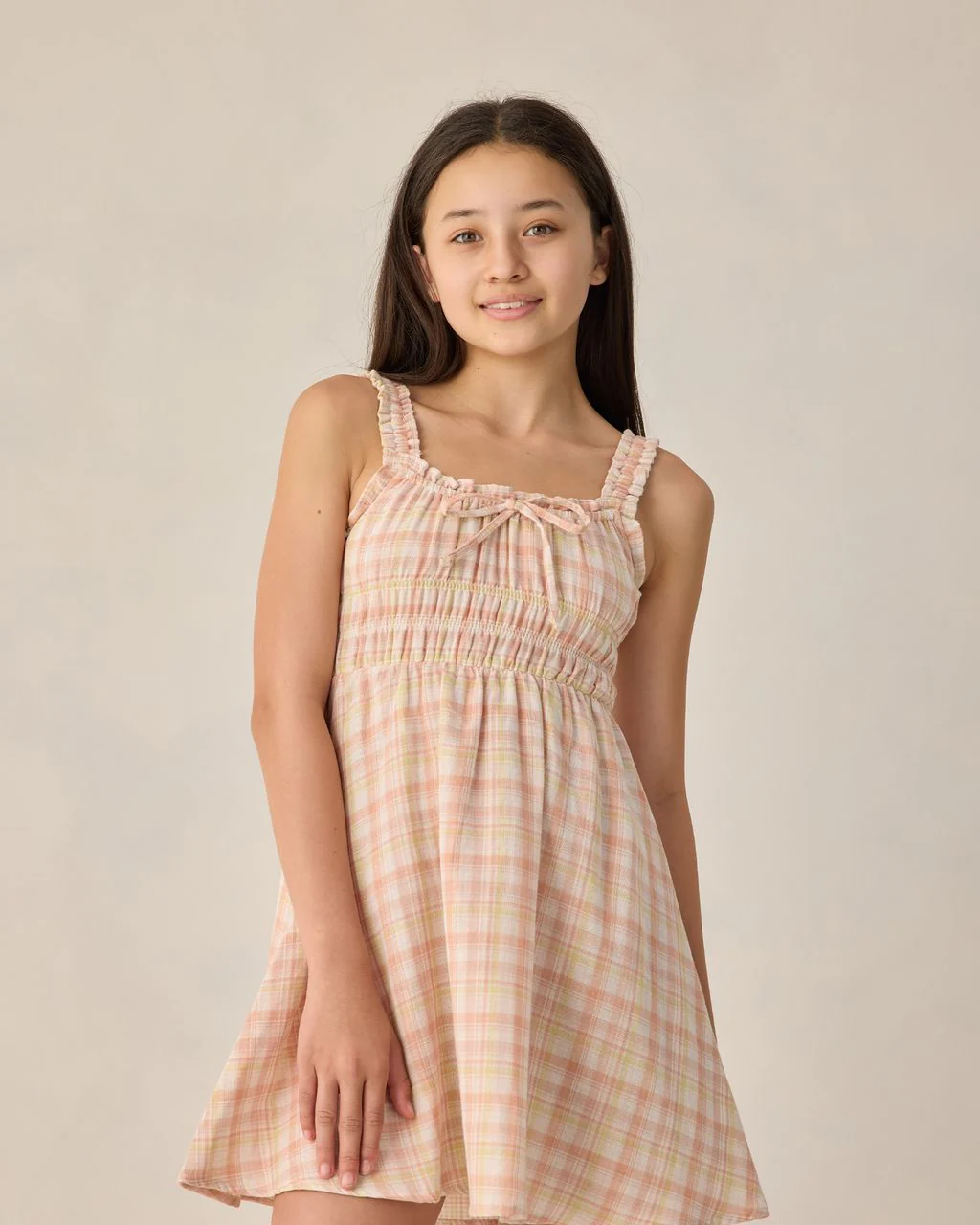 RYLEE + CRU TEEN JANE MINI DRESS SUMMER PLAID - Image 7