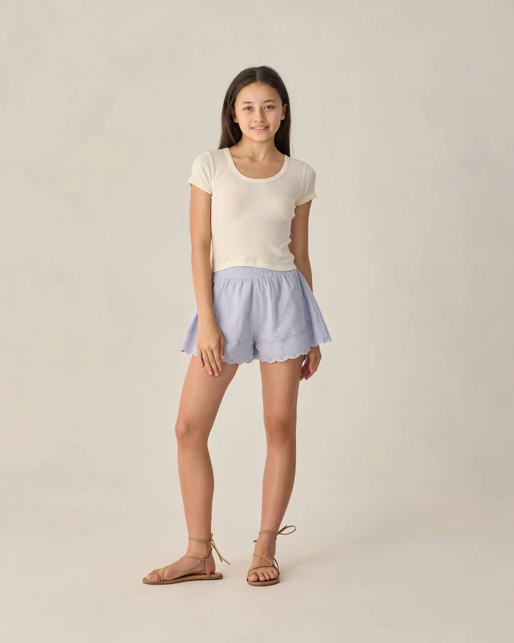 TEEN REMI SHORTS PERIWINKLE - Image 2