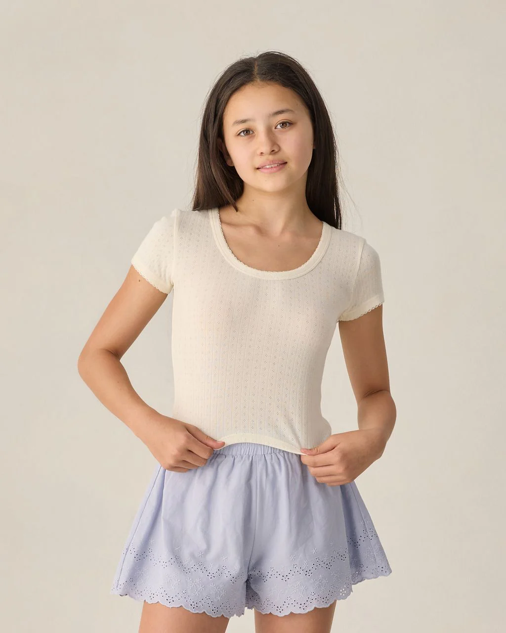 TEEN REMI SHORTS PERIWINKLE - Image 3