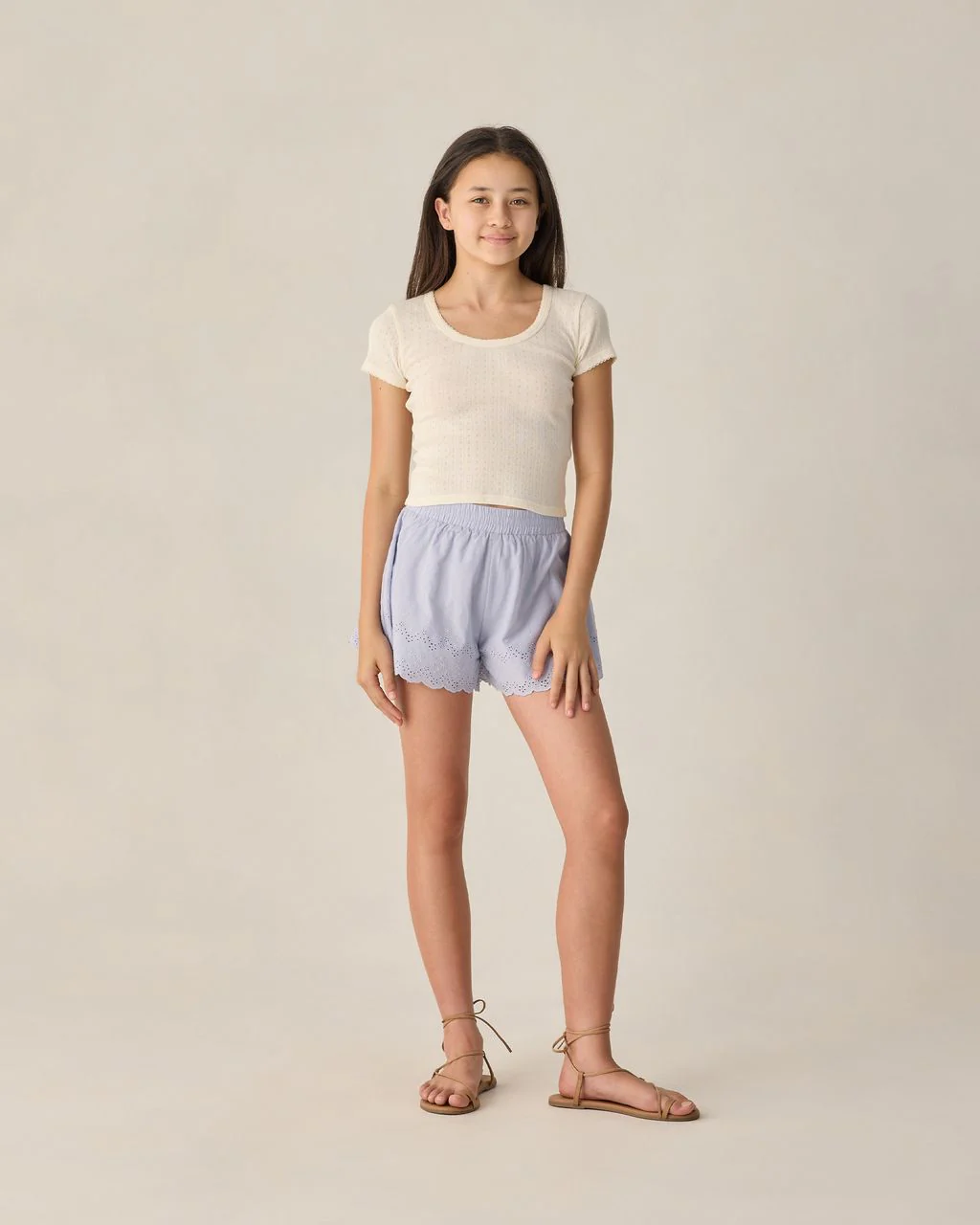 TEEN REMI SHORTS PERIWINKLE - Image 4