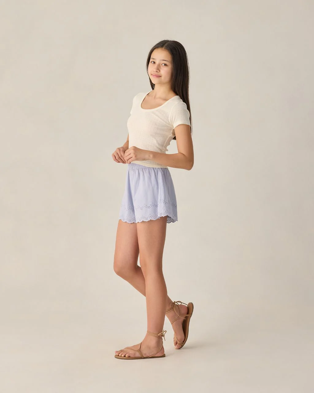 TEEN REMI SHORTS PERIWINKLE - Image 6