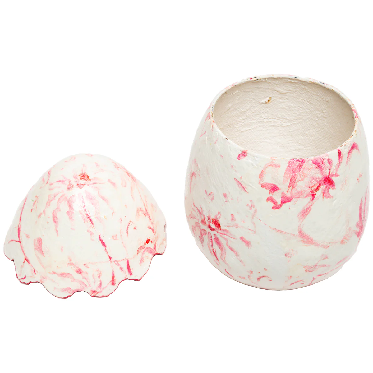 The Round Top Collection Chinoiserie Pink Scallop Egg - Image 2