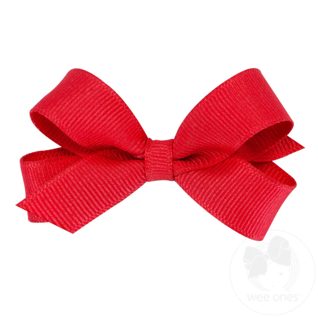 Tiny Classic Grosgrain Girls Hair Bow MANY COLORS - Image 12