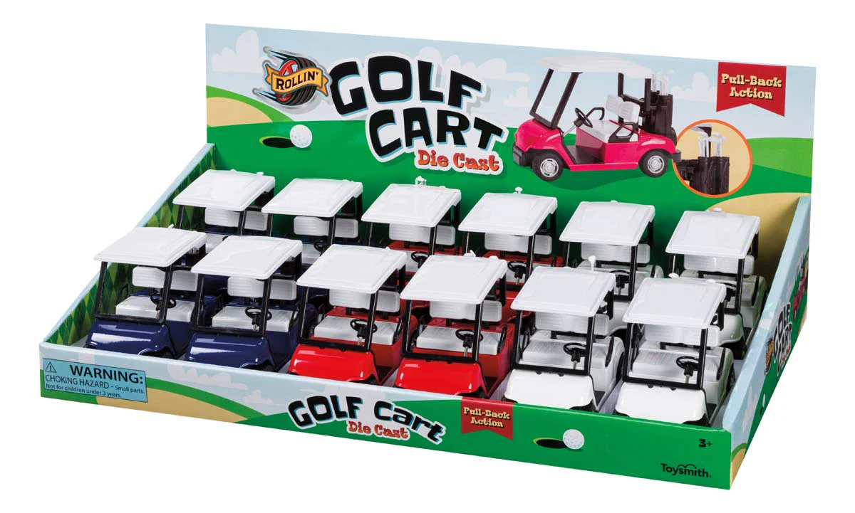 Toysmith Rollin' Pull-Back Golf Cart - Image 4