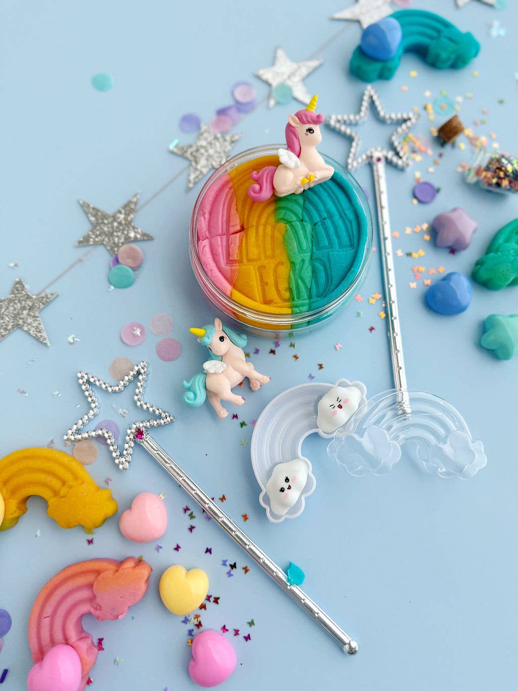 Unicorn (Rainbow Sherbet) KidDough Play Kit - Image 2