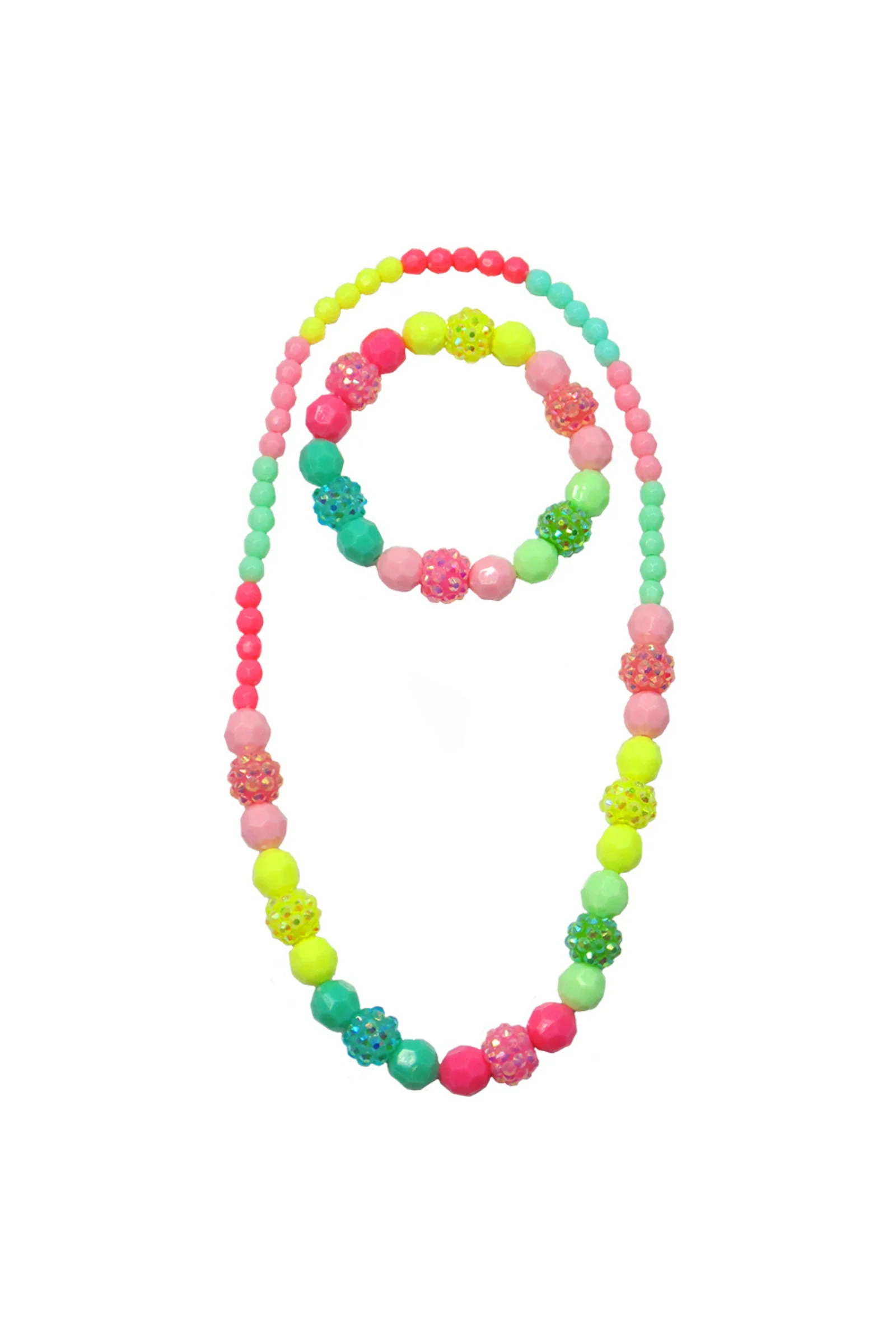 Vividly Vibrant Necklace & Bracelet Set by Great Pretenders - Image 2