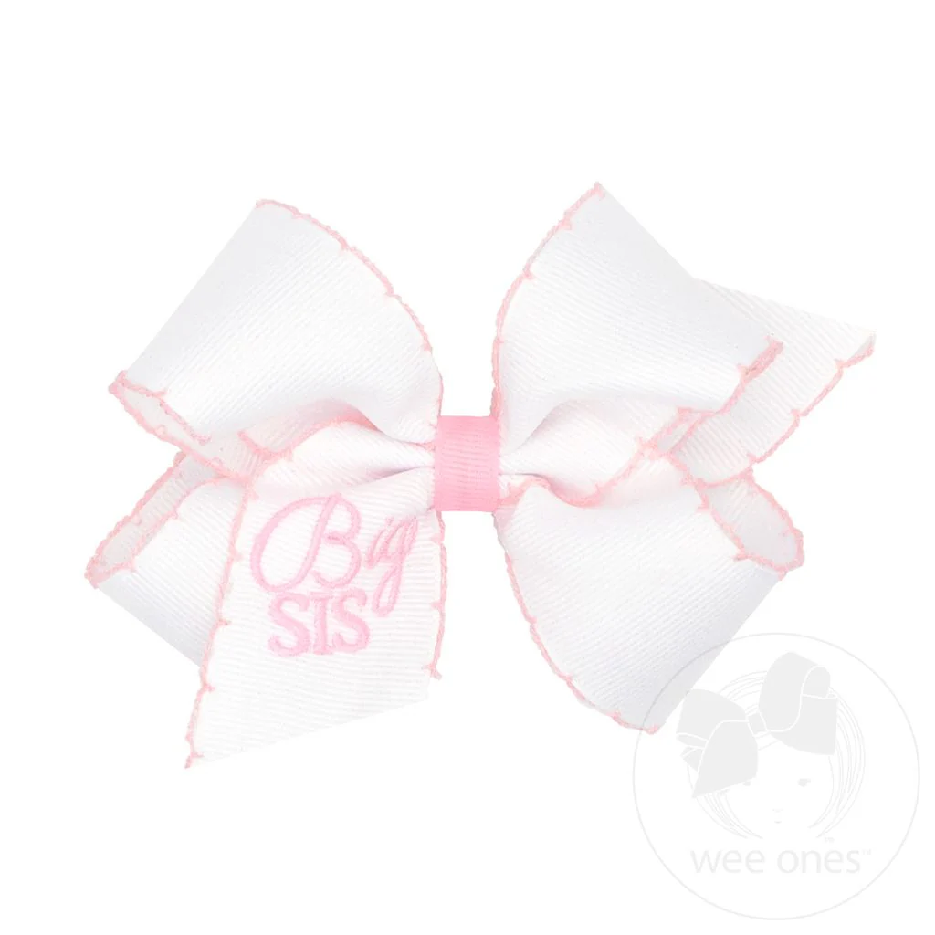 Wee Ones Embroidered Grosgrain Hair Bow - Image 11