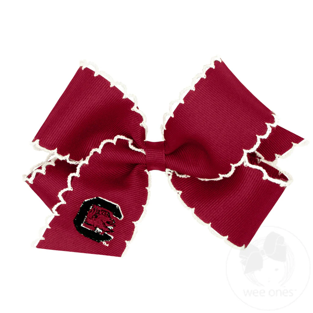 Wee Ones Embroidered Grosgrain Hair Bow - Image 5
