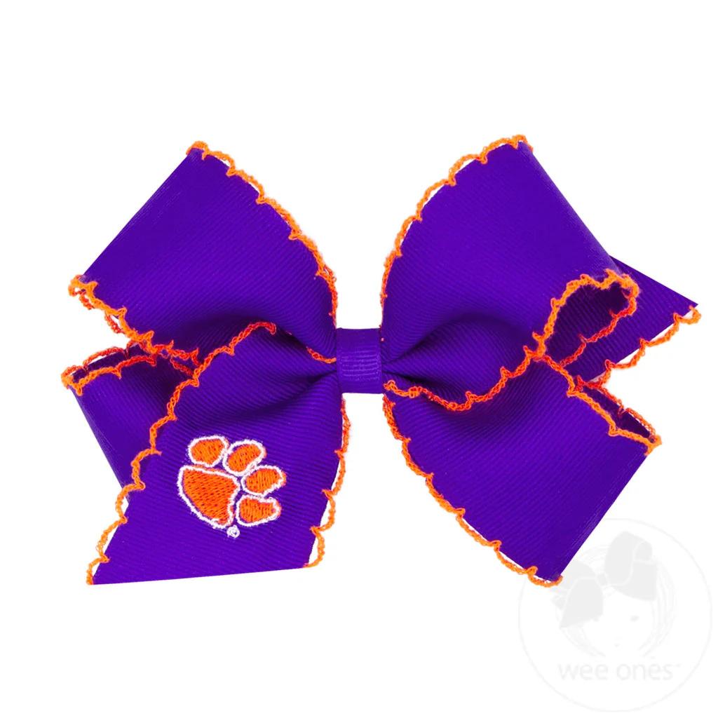 Wee Ones Embroidered Grosgrain Hair Bow - Image 7